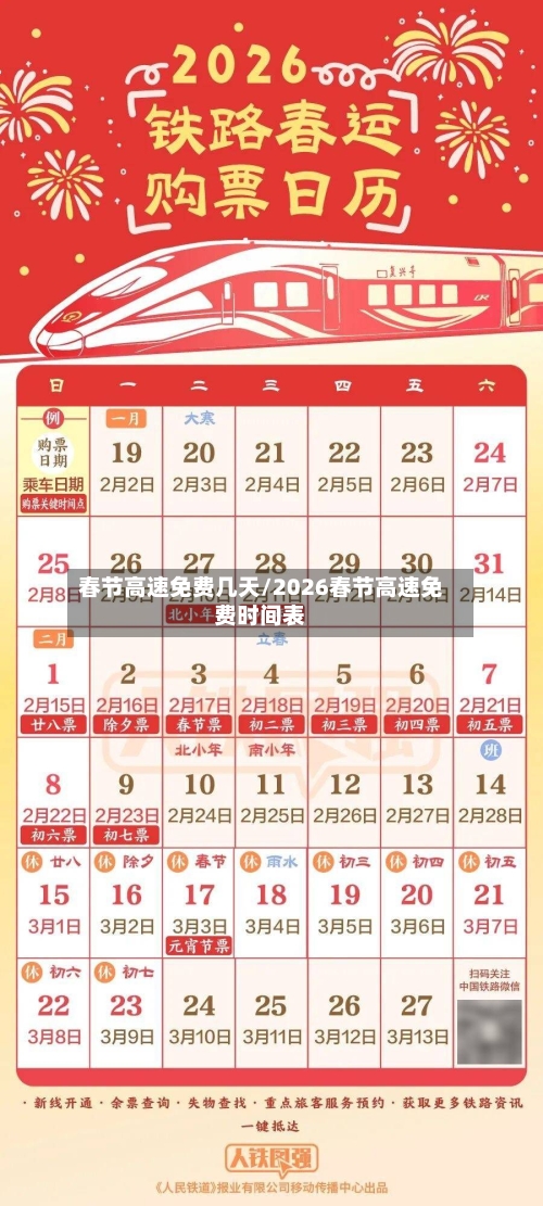 春节高速免费几天/2026春节高速免费时间表-第3张图片