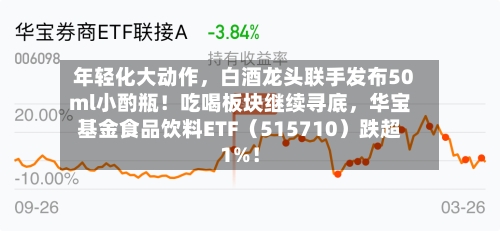 年轻化大动作	，白酒龙头联手发布50ml小酌瓶！吃喝板块继续寻底，华宝基金食品饮料ETF（515710）跌超1%！-第2张图片