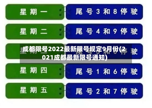 成都限号2022最新限号规定9月份(2021成都最新限号通知)-第3张图片