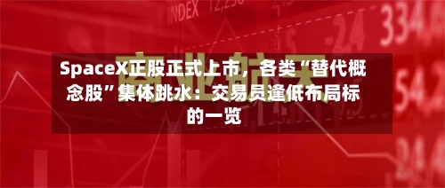 SpaceX正股正式上市，各类“替代概念股”集体跳水：交易员逢低布局标的一览-第3张图片
