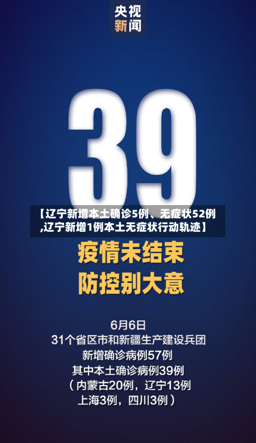 【辽宁新增本土确诊5例、无症状52例,辽宁新增1例本土无症状行动轨迹】-第3张图片