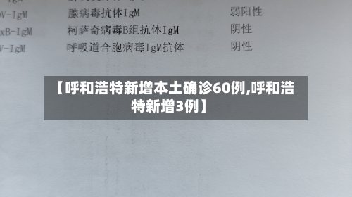 【呼和浩特新增本土确诊60例,呼和浩特新增3例】-第2张图片