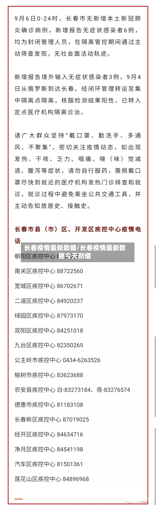 长春疫情最新数据/长春疫情最新数据今天新增-第3张图片