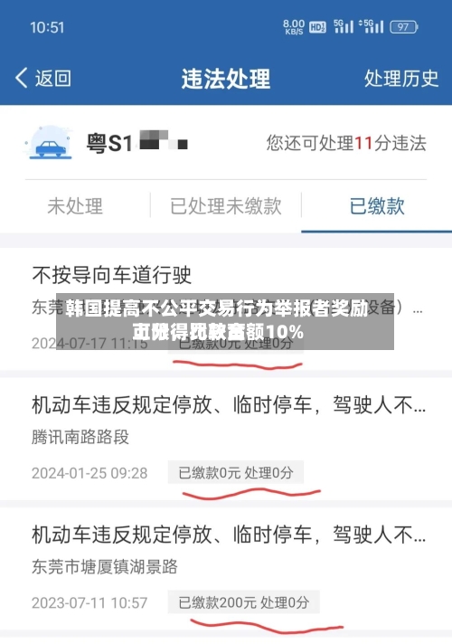 韩国提高不公平交易行为举报者奖励上限，比较高可分得罚款金额10%-第2张图片