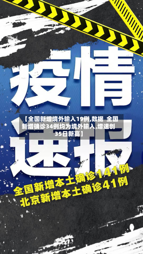 【全国新增境外输入19例,数据  全国新增确诊34例均为境外输入,增速创35日新高】-第2张图片