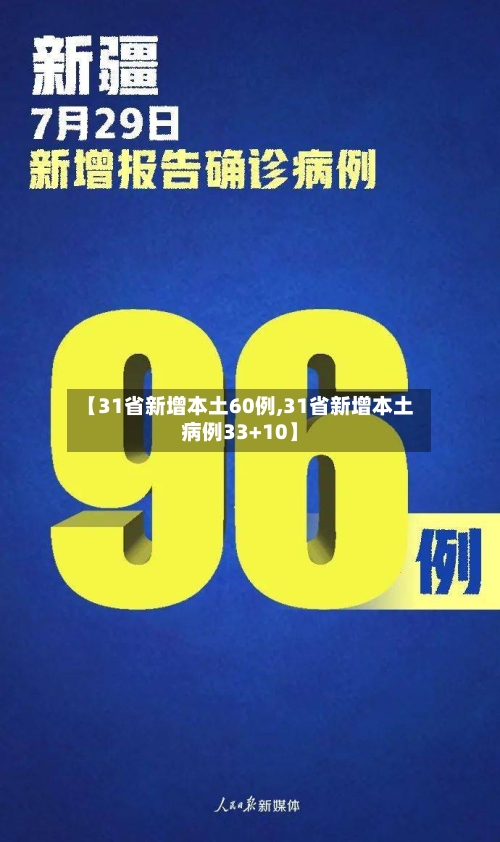 【31省新增本土60例,31省新增本土病例33+10】