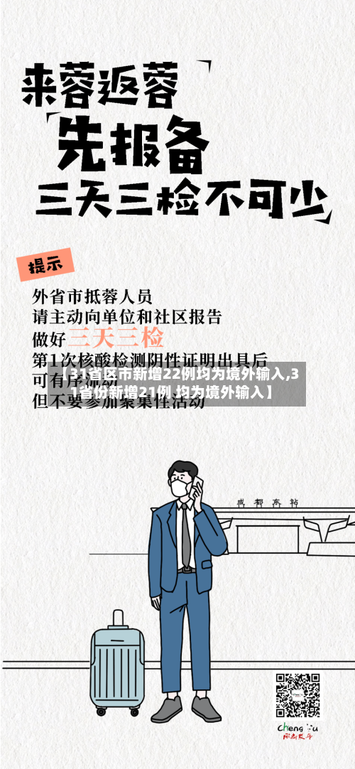 【31省区市新增22例均为境外输入,31省份新增21例 均为境外输入】
