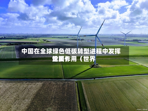 中国在全球绿色低碳转型进程中发挥重要作用(世界
论坛)-第2张图片