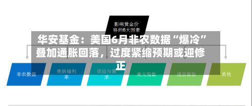 华安基金：美国6月非农数据“爆冷	”叠加通胀回落	，过度紧缩预期或迎修正-第2张图片