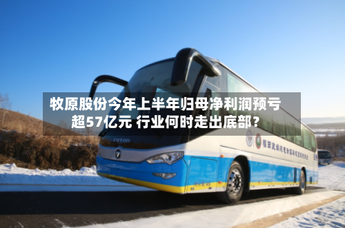 牧原股份今年上半年归母净利润预亏超57亿元 行业何时走出底部?-第2张图片