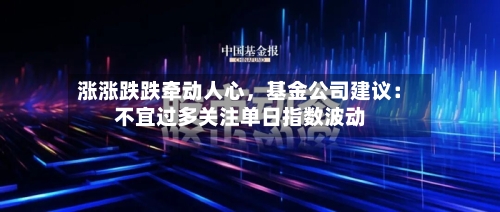 涨涨跌跌牵动人心，基金公司建议：不宜过多关注单日指数波动-第2张图片