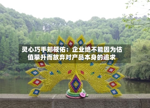 灵心巧手郏筱佑:企业绝不能因为估值攀升而放弃对产品本身的追求-第2张图片