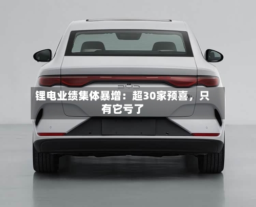 锂电业绩集体暴增：超30家预喜	，只有它亏了-第2张图片