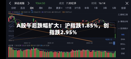 A股午后跌幅扩大：沪指跌1.85%，创指跌2.95%-第2张图片