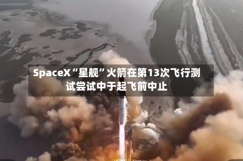 SpaceX“星舰	”火箭在第13次飞行测试尝试中于起飞前中止-第3张图片