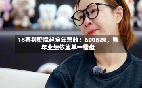 18套别墅撑起全年营收！600620，数年业绩依靠单一楼盘-第2张图片
