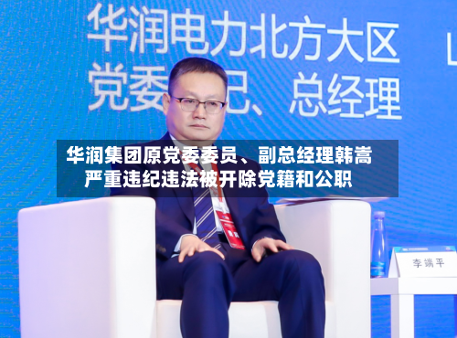 华润集团原党委委员、副总经理韩嵩严重违纪违法被开除党籍和公职-第2张图片