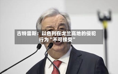 古特雷斯：以色列在戈兰高地的侵犯行为“不可接受”-第3张图片