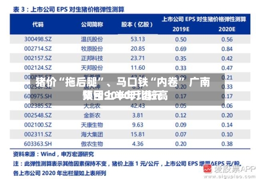猪价“拖后腿”	、马口铁“内卷	” 广南集团上半年比较高预亏9000万港元-第3张图片