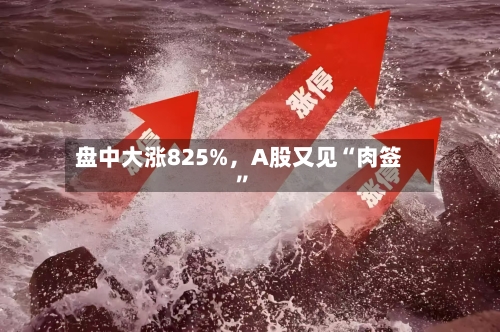 盘中大涨825%，A股又见“肉签”-第3张图片