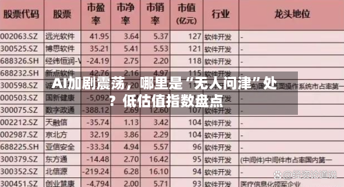 AI加剧震荡，哪里是“无人问津”处？低估值指数盘点-第3张图片