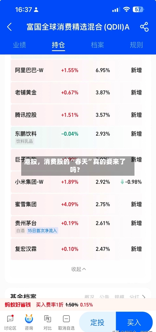 港股，消费股的“春天”真的要来了吗？