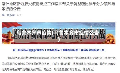 乌鲁木齐市疫情(乌鲁木齐市疫情公告)