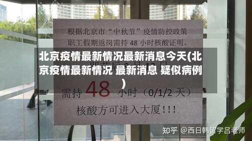 北京疫情最新情况最新消息今天(北京疫情最新情况 最新消息 疑似病例)-第2张图片