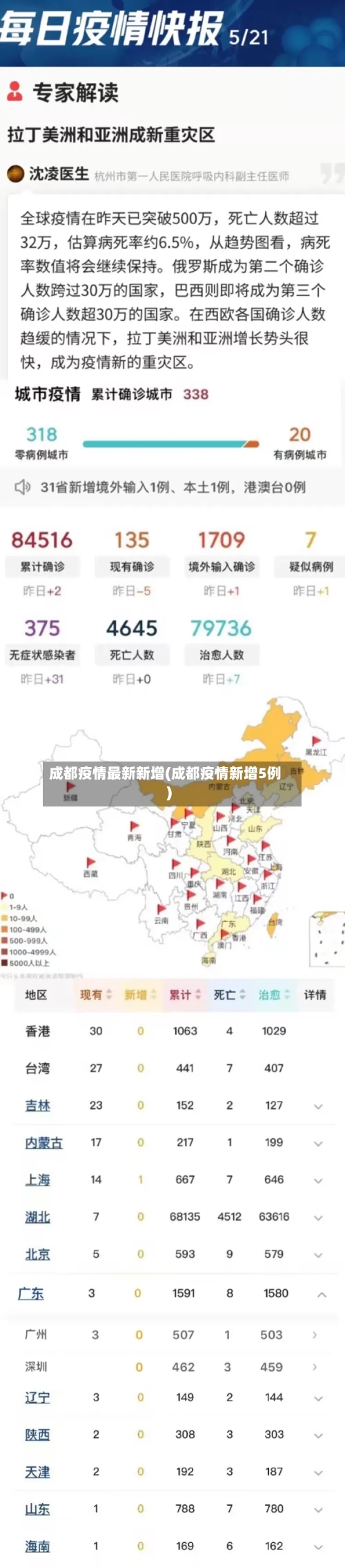 成都疫情最新新增(成都疫情新增5例)