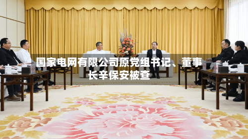 国家电网有限公司原党组书记、董事长辛保安被查-第2张图片