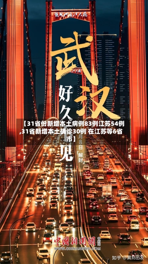 【31省份新增本土病例83例江苏54例,31省新增本土确诊30例 在江苏等6省市】