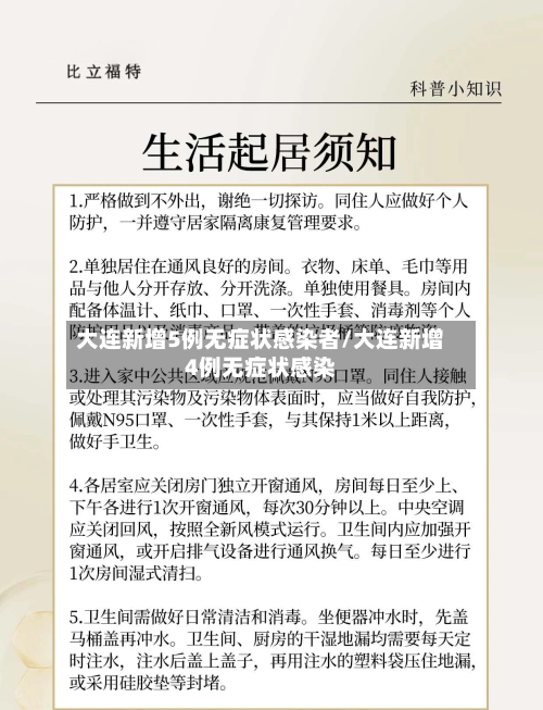 大连新增5例无症状感染者/大连新增4例无症状感染