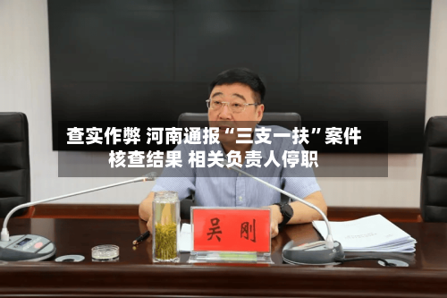 查实作弊 河南通报“三支一扶”案件核查结果 相关负责人停职-第3张图片