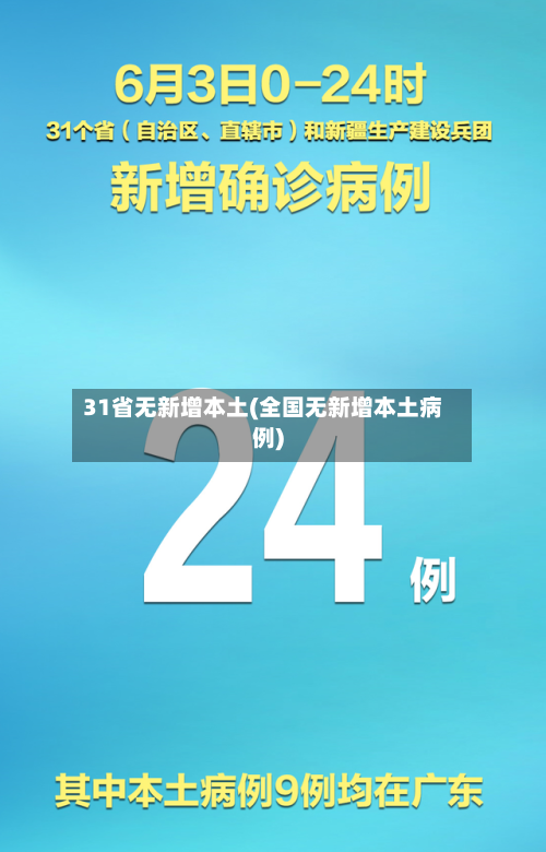 31省无新增本土(全国无新增本土病例)