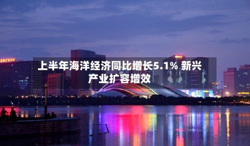上半年海洋经济同比增长5.1% 新兴产业扩容增效-第3张图片