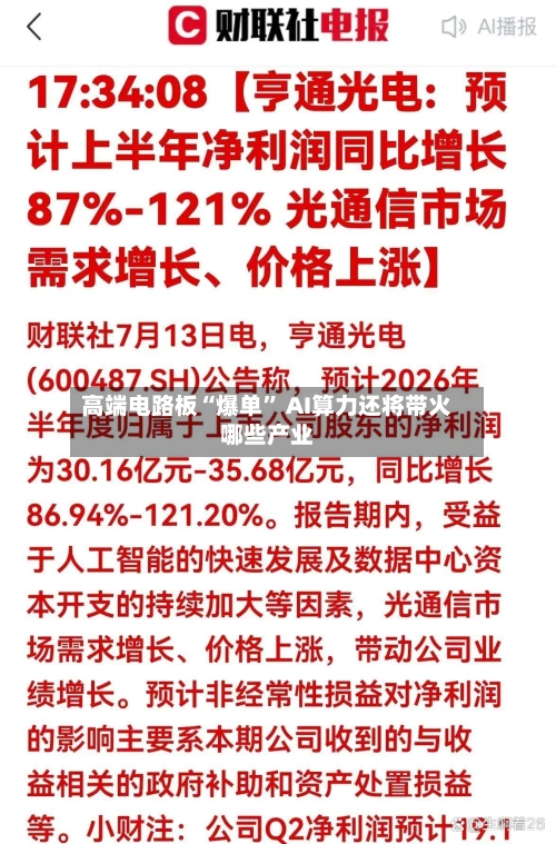 高端电路板“爆单” AI算力还将带火哪些产业-第3张图片