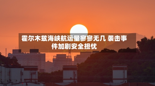 霍尔木兹海峡航运量寥寥无几 袭击事件加剧安全担忧-第3张图片