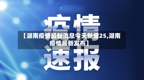 【湖南疫情最新消息今天新增25,湖南疫情最新发布】