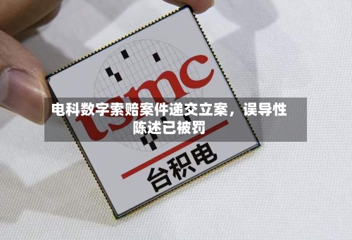 电科数字索赔案件递交立案，误导性陈述已被罚-第2张图片