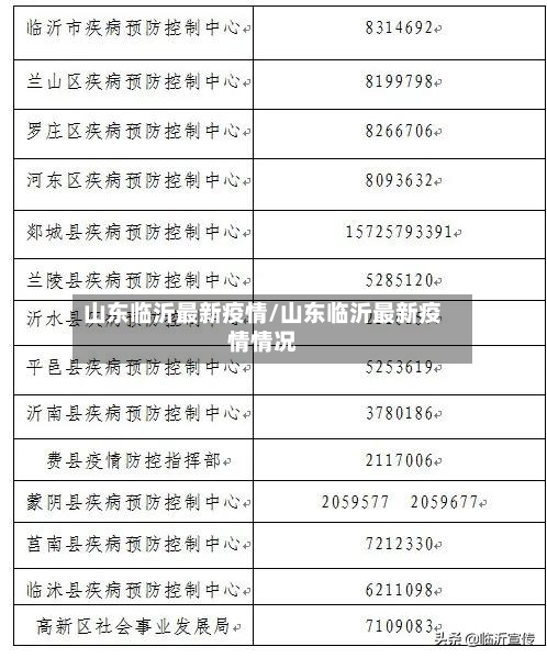 山东临沂最新疫情/山东临沂最新疫情情况-第3张图片