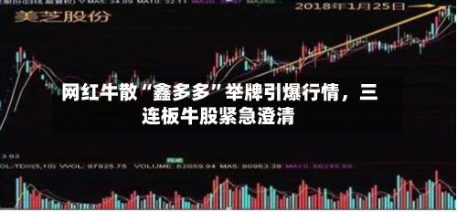 网红牛散“鑫多多	”举牌引爆行情，三连板牛股紧急澄清-第2张图片
