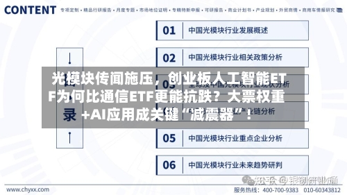 光模块传闻施压，创业板人工智能ETF为何比通信ETF更能抗跌？大票权重+AI应用成关键“减震器”！-第2张图片