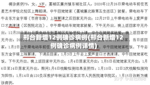 邢台新增12例确诊病例(邢台新增12例确诊病例详情)-第2张图片