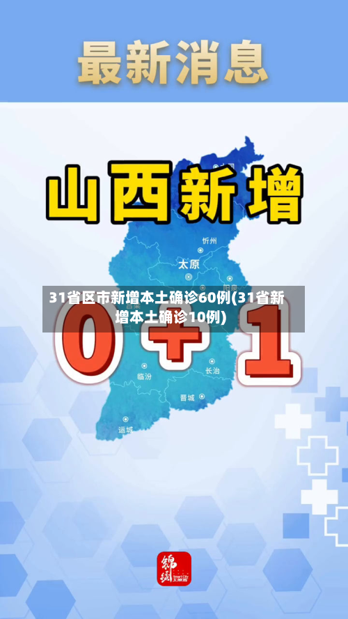 31省区市新增本土确诊60例(31省新增本土确诊10例)