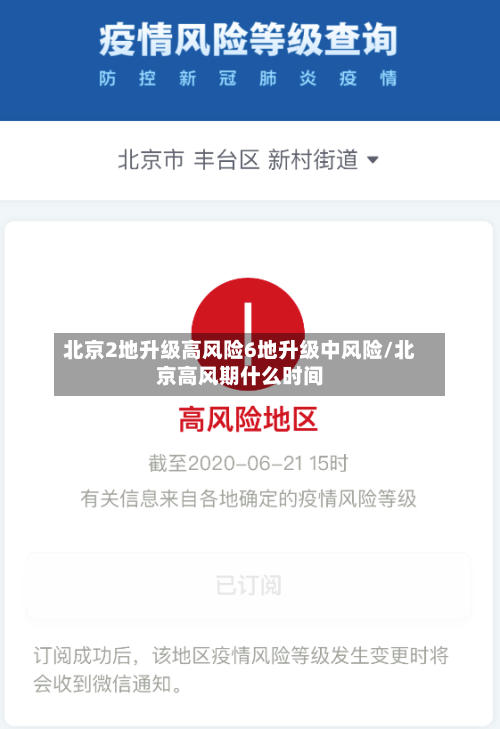 北京2地升级高风险6地升级中风险/北京高风期什么时间-第3张图片