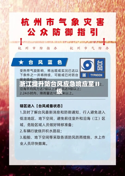 浙江提升防台风应急响应至Ⅱ级-第3张图片