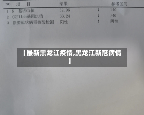 【最新黑龙江疫情,黑龙江新冠病情】-第2张图片