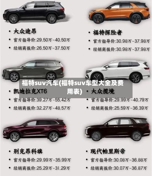 福特suv汽车(福特suv车型大全及费用表)