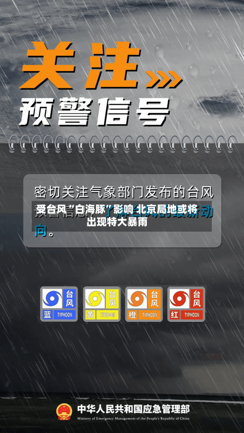 受台风“白海豚”影响 北京局地或将出现特大暴雨-第2张图片
