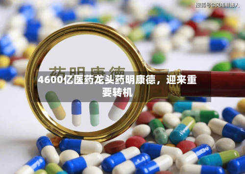4600亿医药龙头药明康德，迎来重要转机